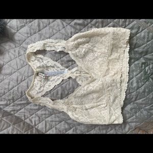 Free People White/Cream Lace Bralette